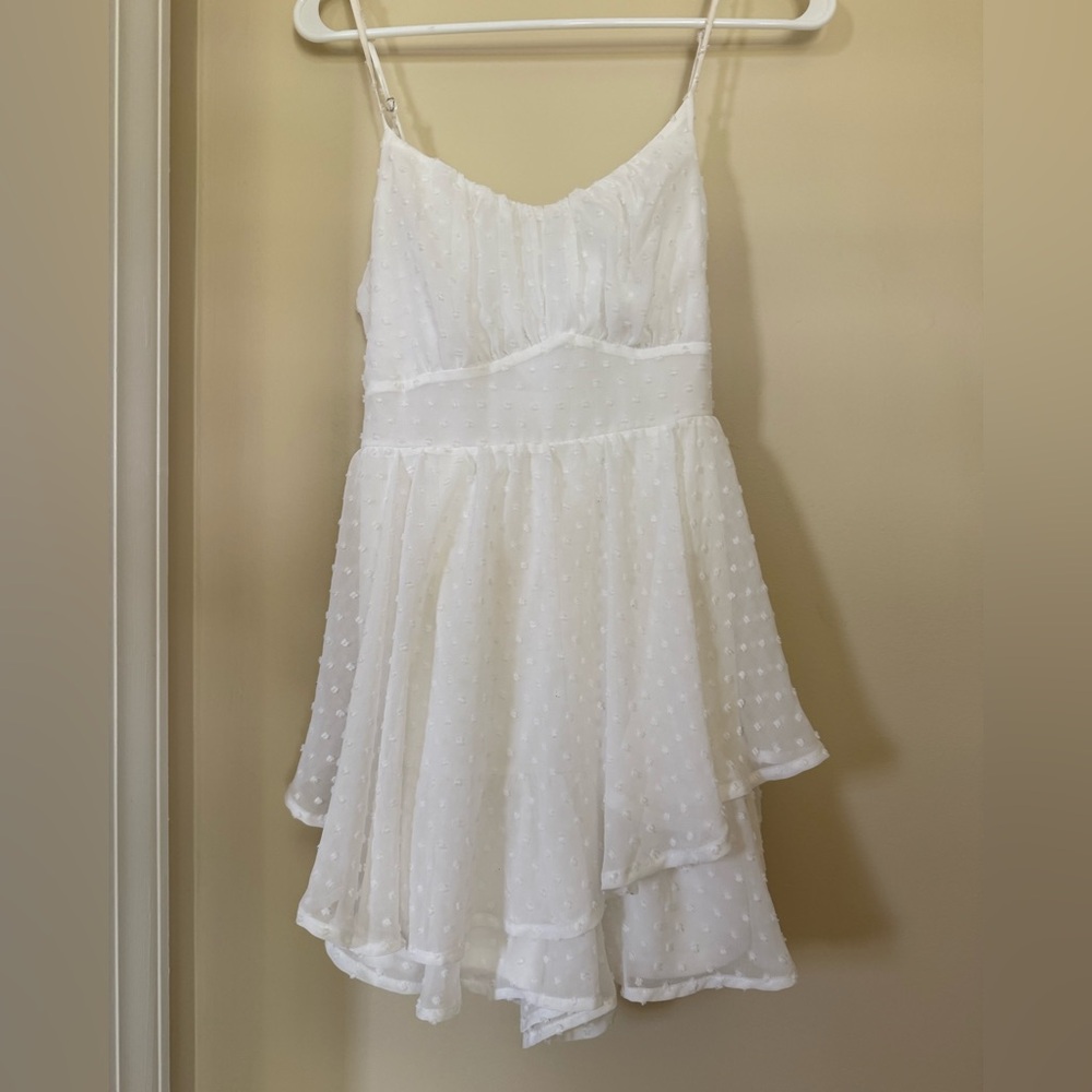 Altar’d state White Polka Dot Layered Dress